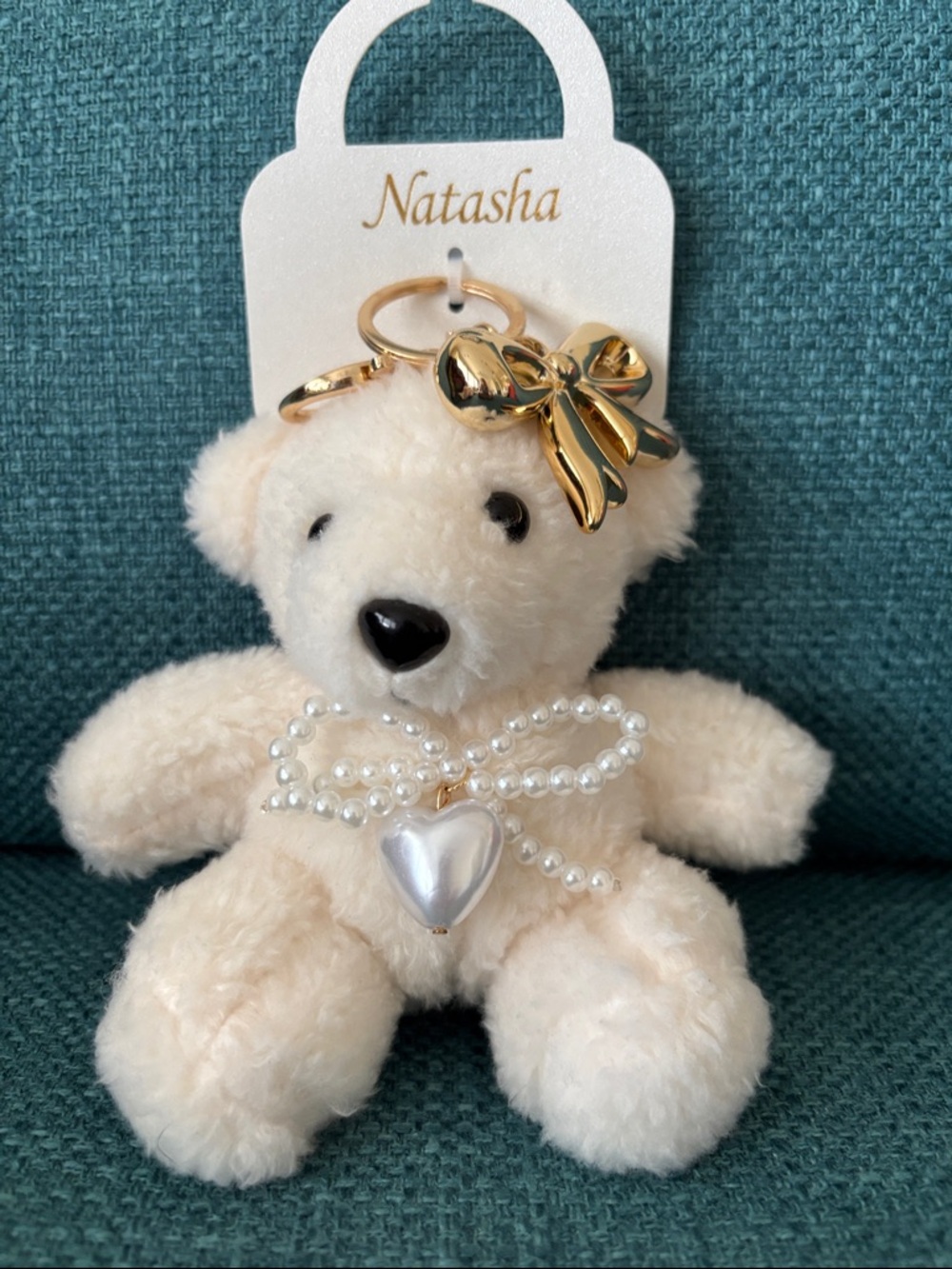 ☀️Natasha Plush Teddy Bear Bag Charm